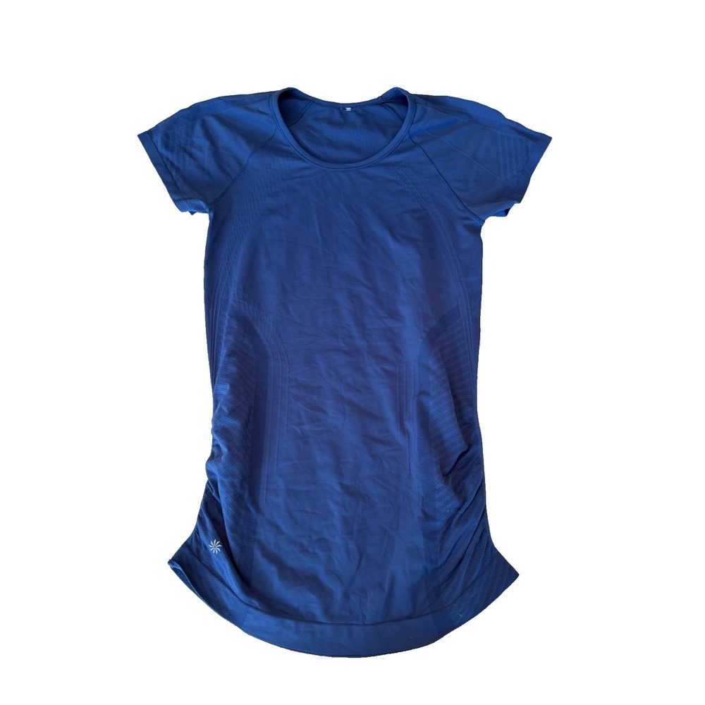 Athleta Women's Size Small Blue Short Sleeve T Shirt